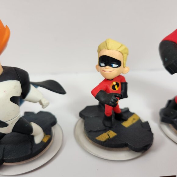 Disney Infinity Incredibles Lot Dash Mr Incredible Syndrome Figurines Cards - Picture 3 of 6